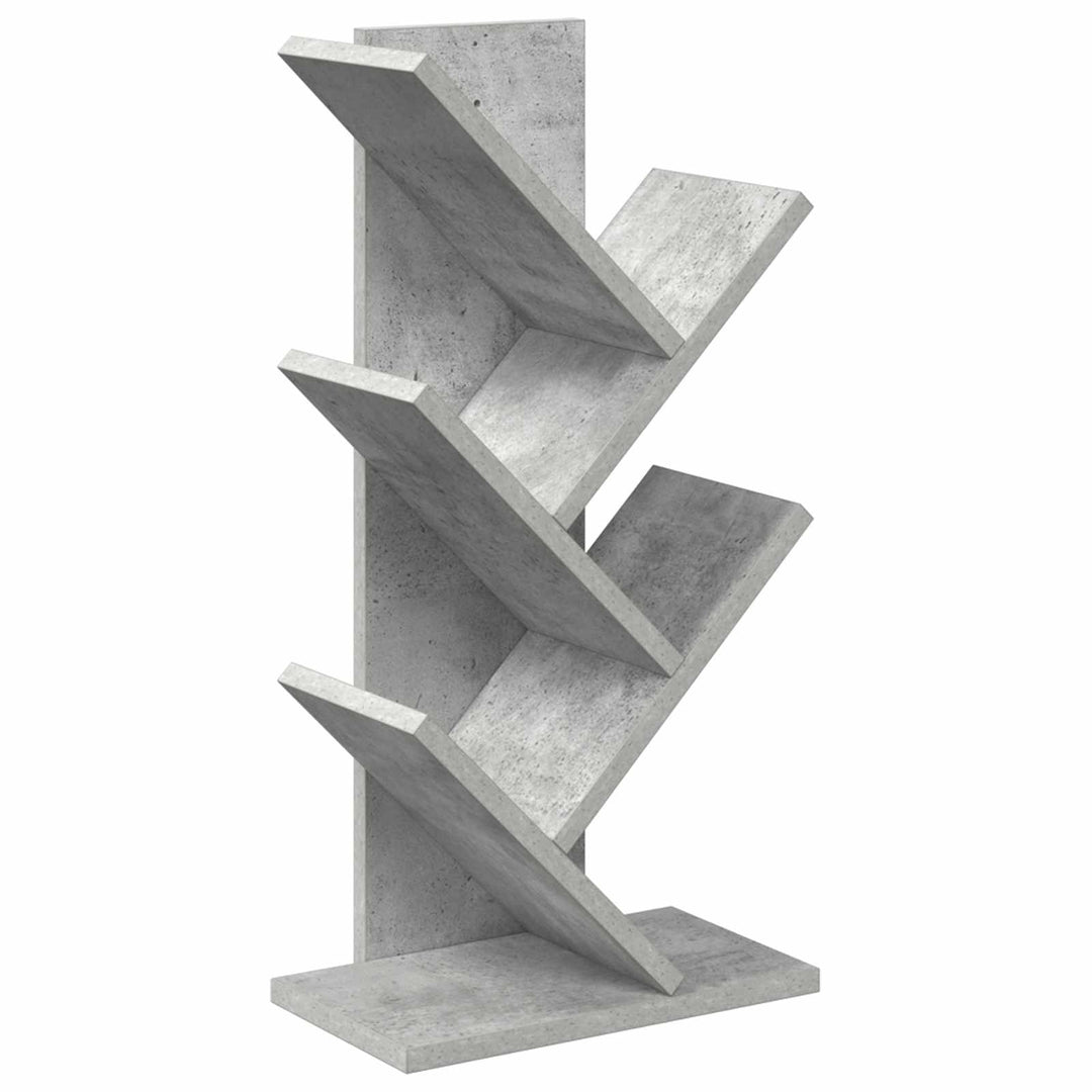 Træ Bogreol 4-Plan 30 x 18 x 60 cm Konstrueret træ Betongrå