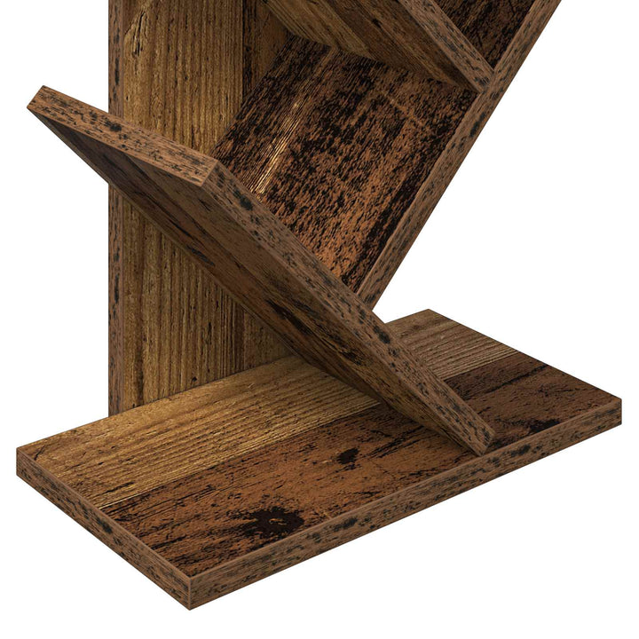Træbogreol 6-tier 30 x 18 x 100 cm Konstrueret træ Gammelt træ