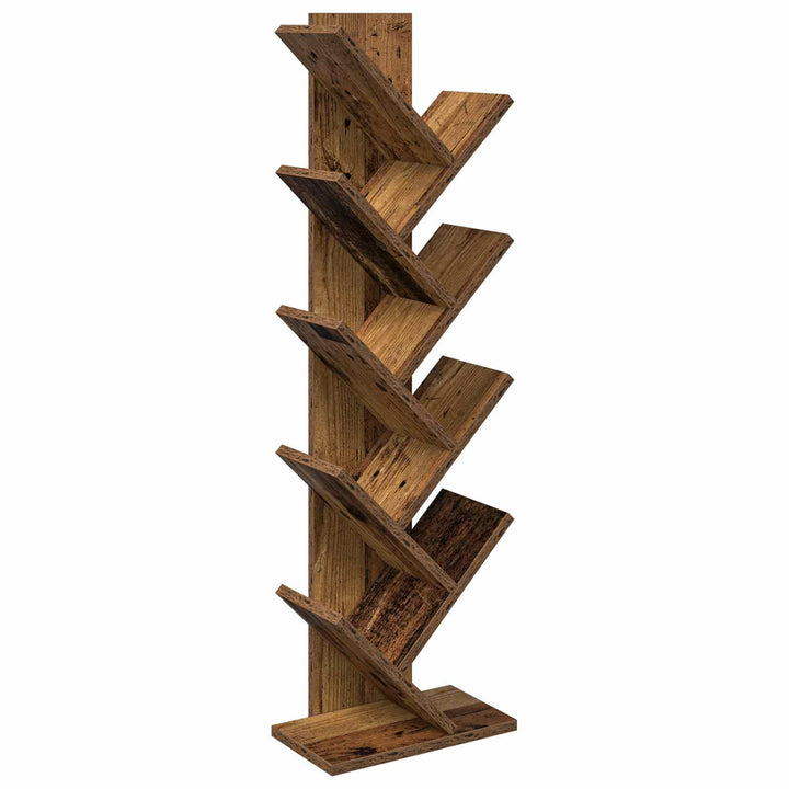 Træbogreol 6-tier 30 x 18 x 100 cm Konstrueret træ Gammelt træ