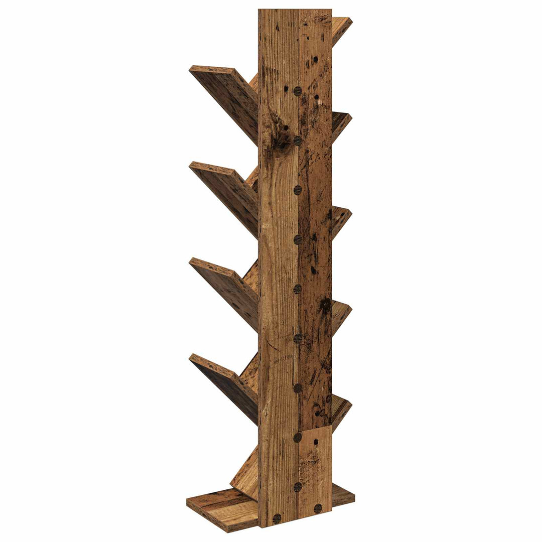 Træbogreol 6-tier 30 x 18 x 100 cm Konstrueret træ Gammelt træ