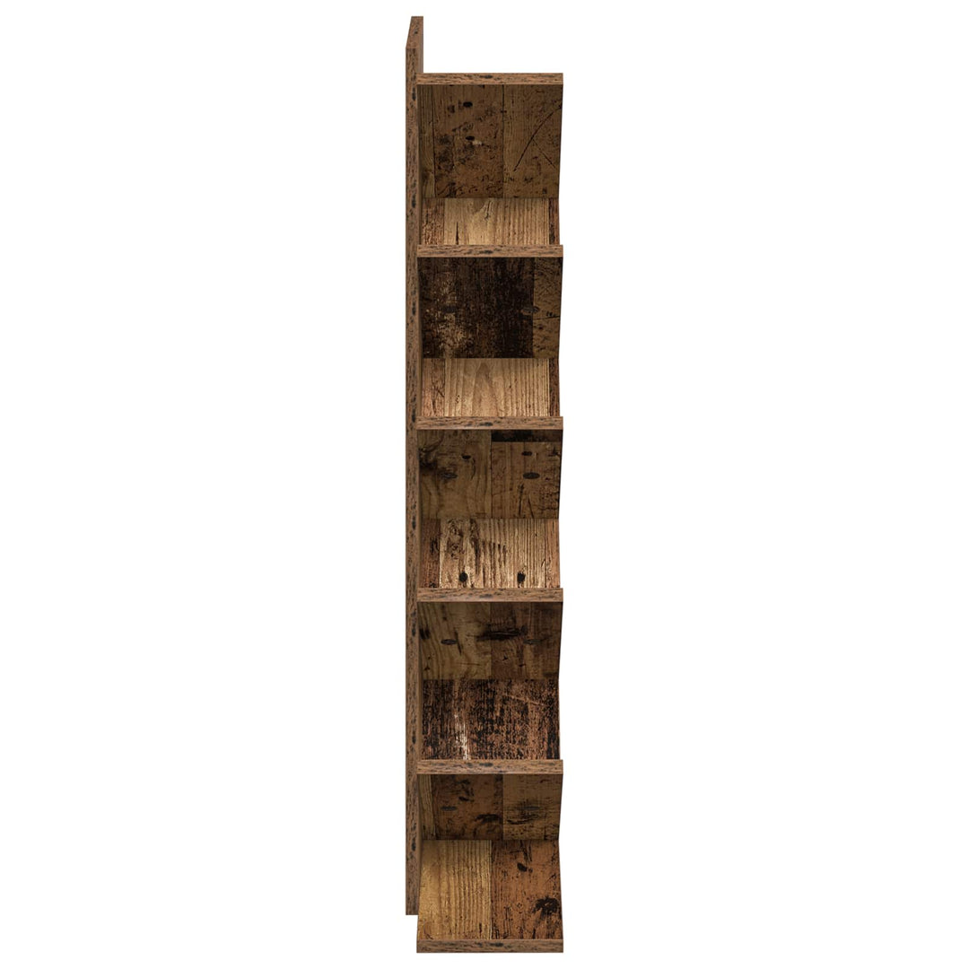 Træbogreol 6-tier 30 x 18 x 100 cm Konstrueret træ Gammelt træ
