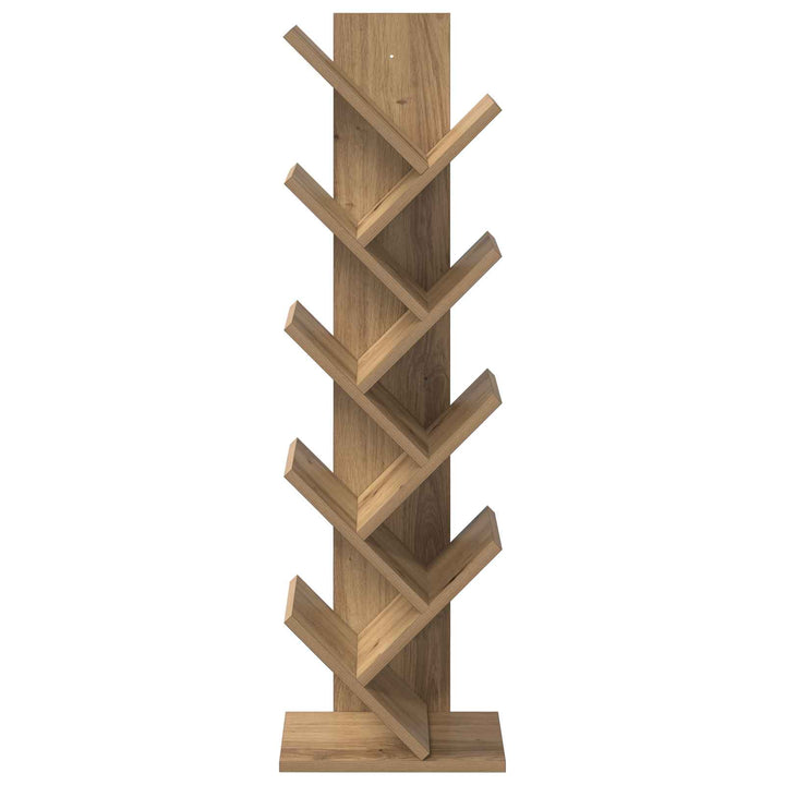 Træ Bogreol 6-Skabs 30 x 18 x 100 cm Konstrueret træ Artisan-eg