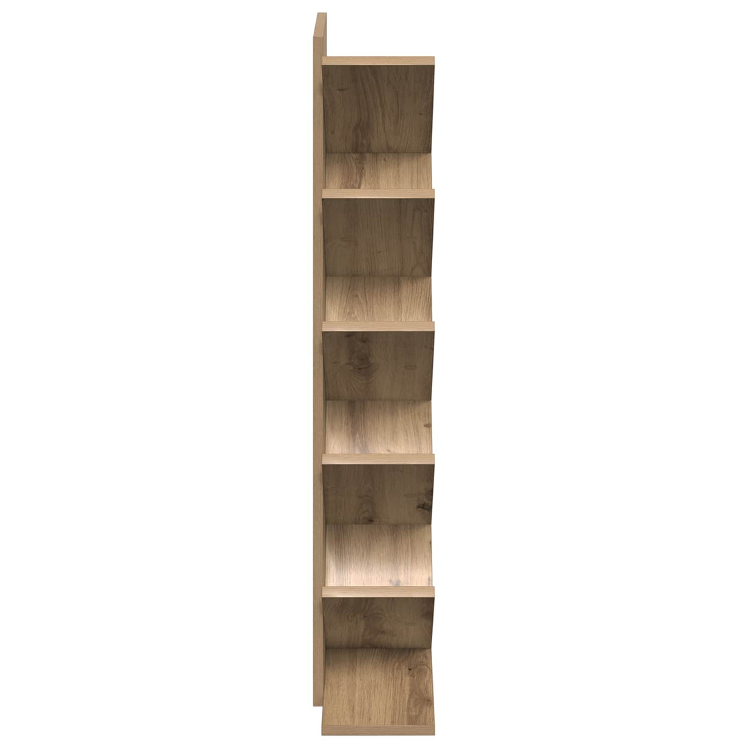 Træ Bogreol 6-Skabs 30 x 18 x 100 cm Konstrueret træ Artisan-eg