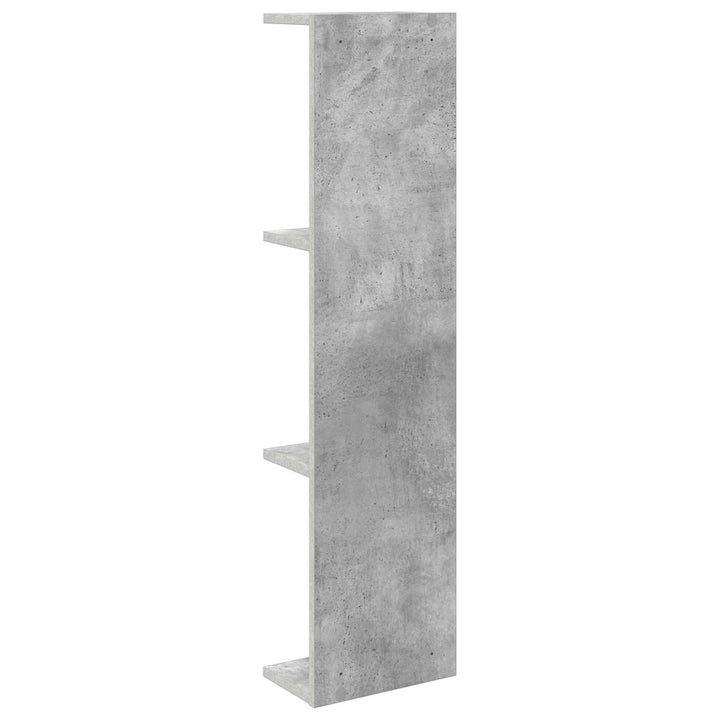 Væghylde Betongrå 25 x 15 x 100 cm Konstrueret træ