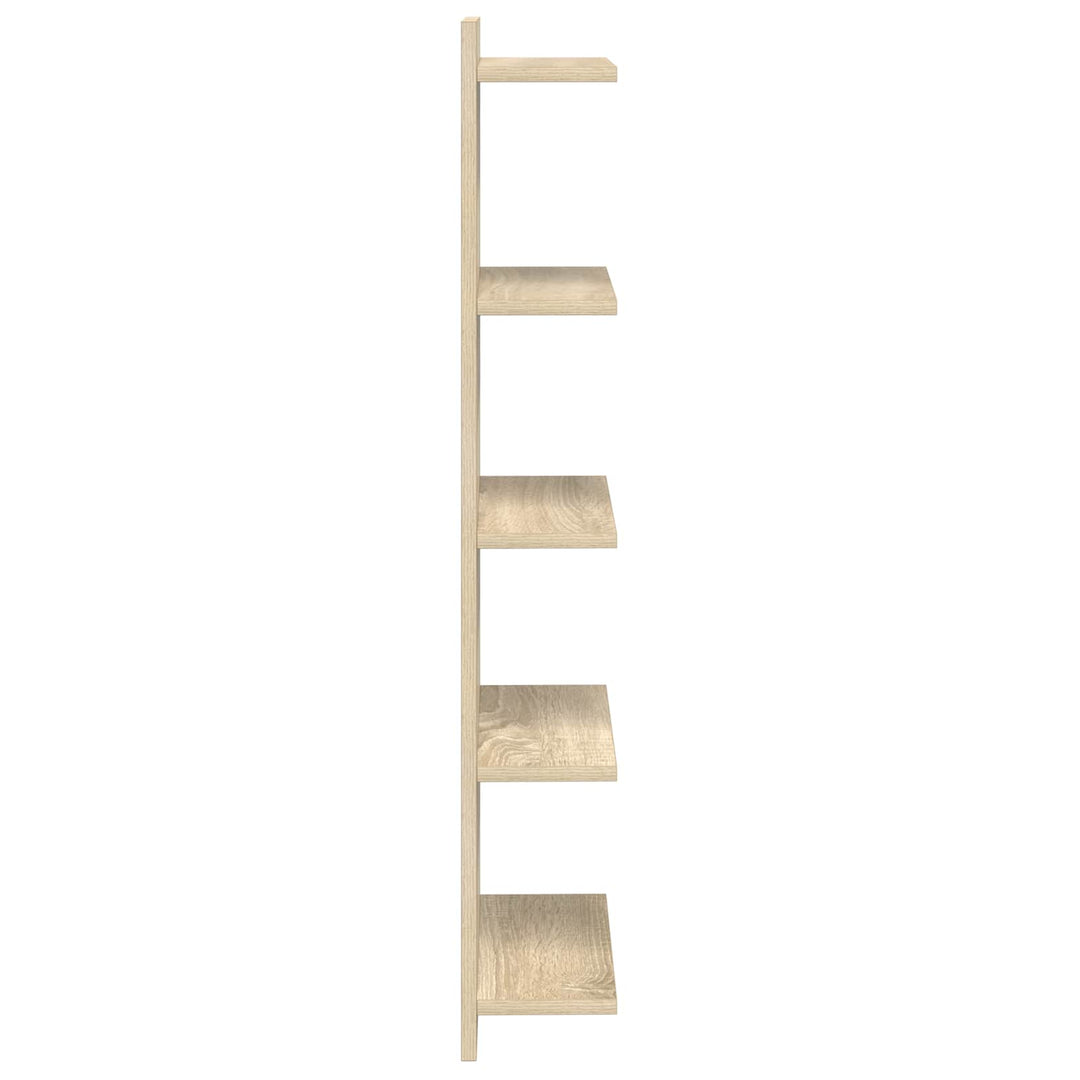 Væghylde 2 stk. Sonoma-eg 30 x 15 x 100 cm Konstrueret træ