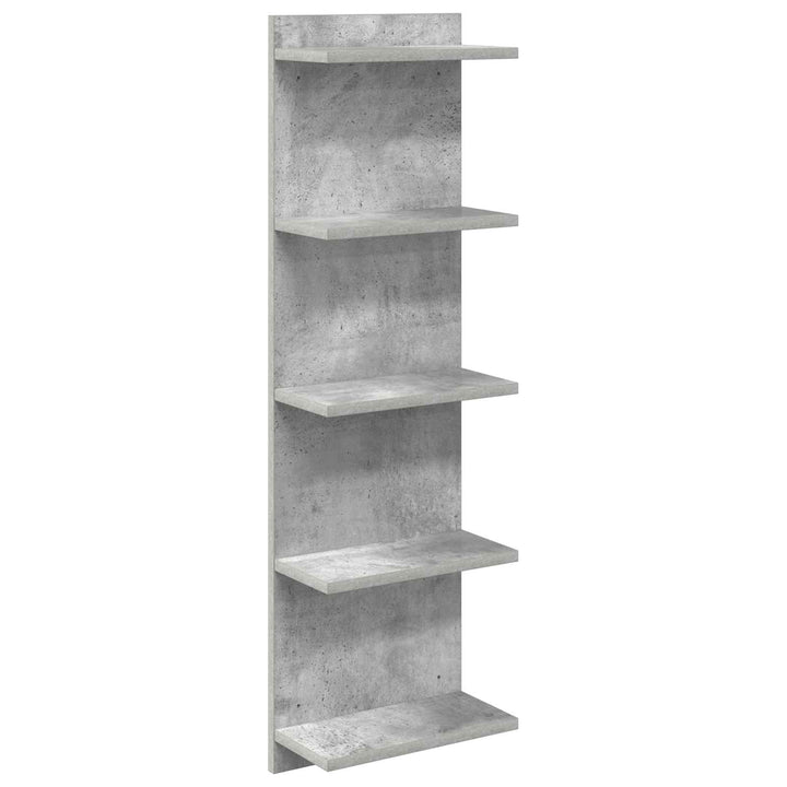 Væghylde Betongrå 30 x 15 x 100 cm Konstrueret træ