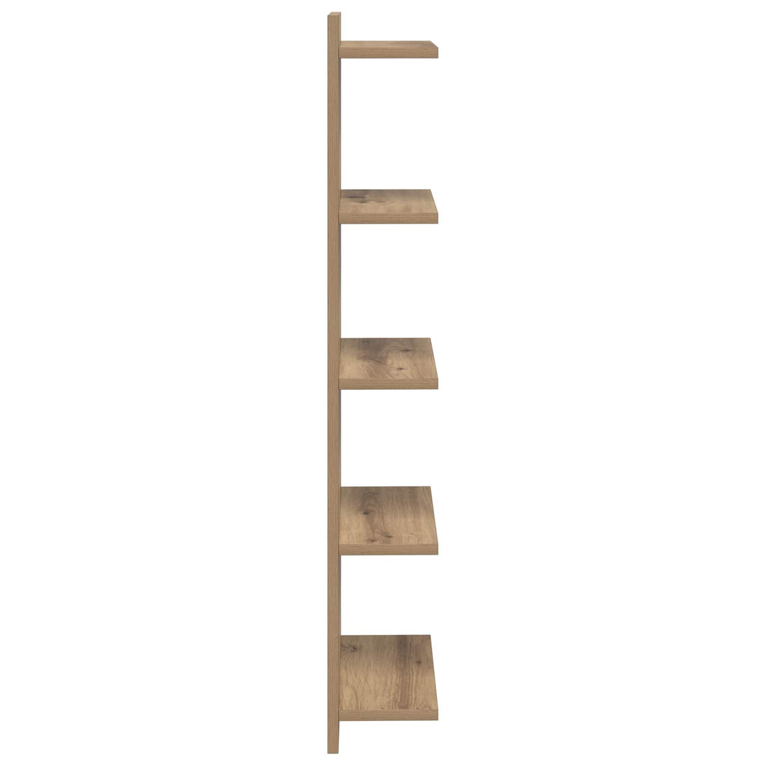 Væghylde 2 pcs Artisan-eg 30 x 15 x 100 cm Konstrueret træ