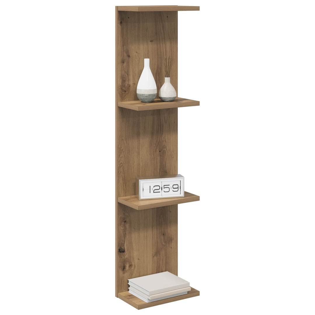 Væghylde 2 pcs Artisan-eg 22 x 15 x 100 cm Konstrueret træ