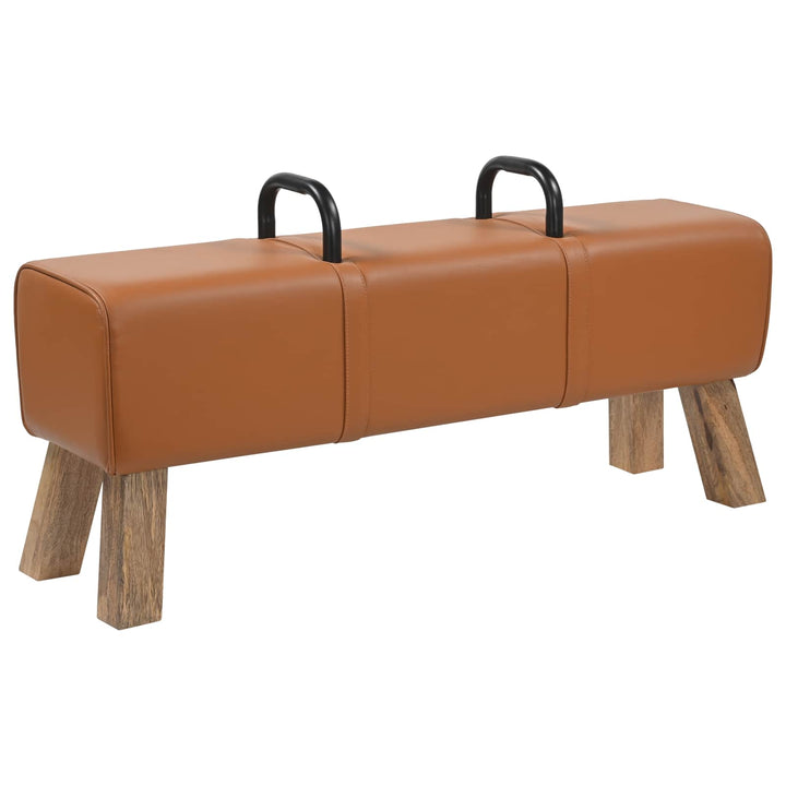 bænk Brun 110 x 30 x 45 cm Ægte Læder