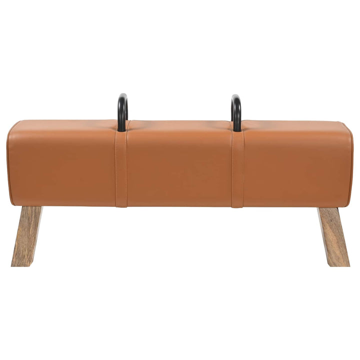 bænk Brun 110 x 30 x 45 cm Ægte Læder