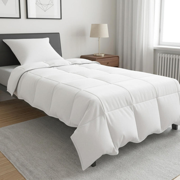 Duvet og Pude Sæt 2 stk. Hvid Bambusfiber
