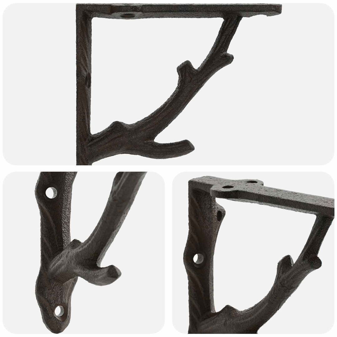 Væghyldebeslag 12 stk. Antik Brun 21.5 x 21.5 x 3.5 cm Stål