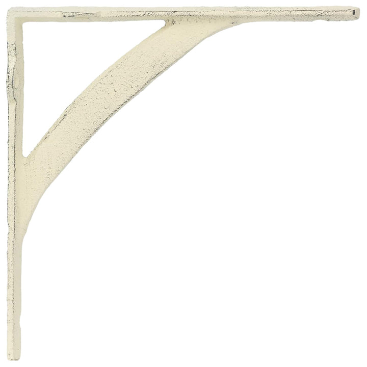 Væghylde beslag 12 stk. Antik hvid 14.5 x 14.5 x 3.5 cm Stål