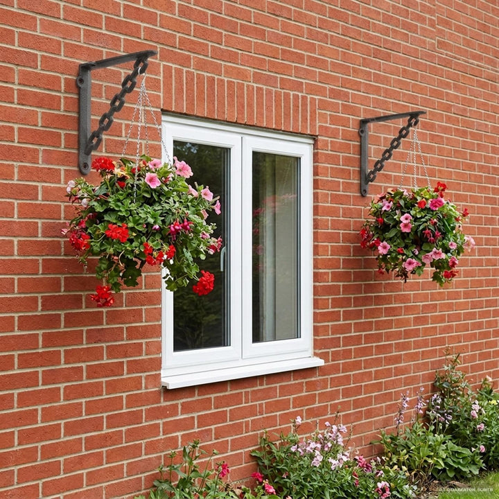 Væghylde beslag 12 stk. Sort 14.5 x 14.5 x 3 cm Stål
