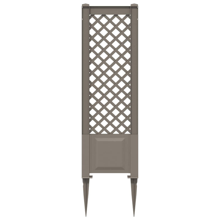 Trellis med Spids PP Grå