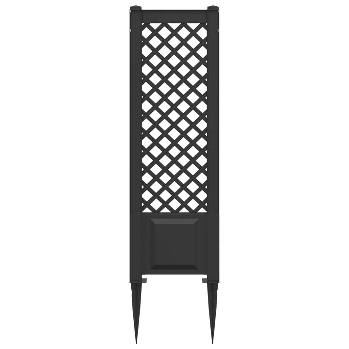 Trellis med Spids PP Antracit
