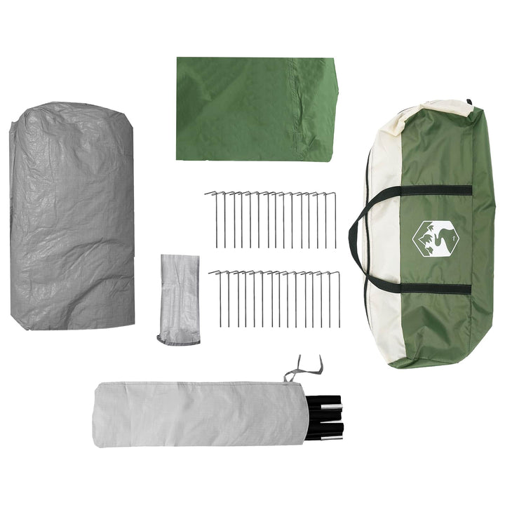 3 personer 3-personers Grøn 185T Polyester med PU Coating