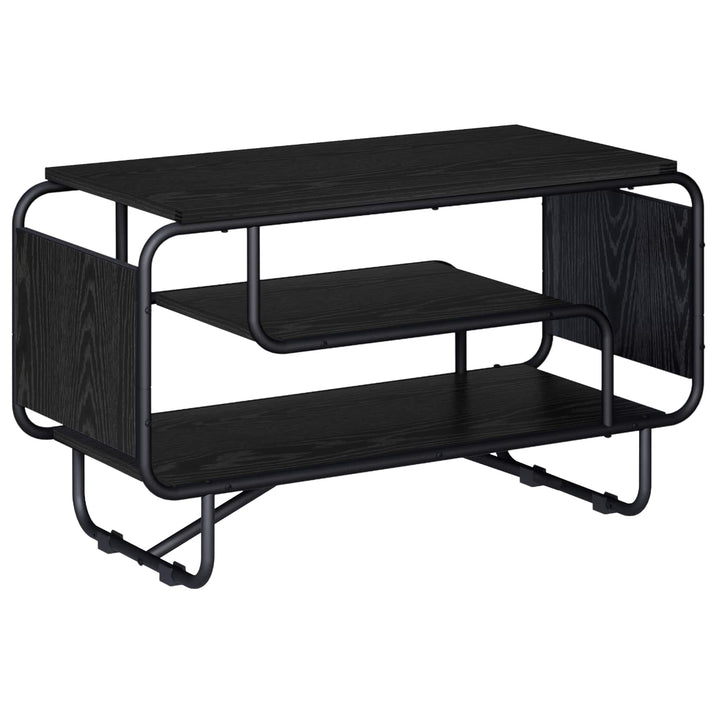 TV-bord 80 x 36 x 45 cm Sort eg Konstrueret træ