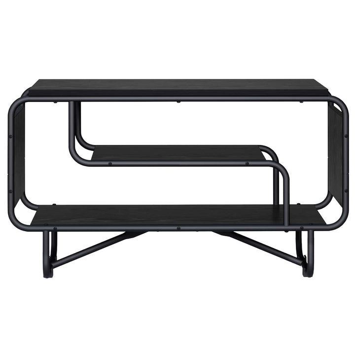 TV-bord 80 x 36 x 45 cm Sort eg Konstrueret træ