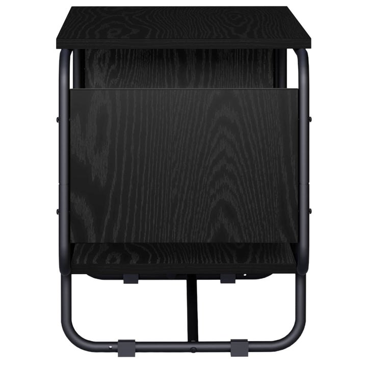 TV-bord 80 x 36 x 45 cm Sort eg Konstrueret træ