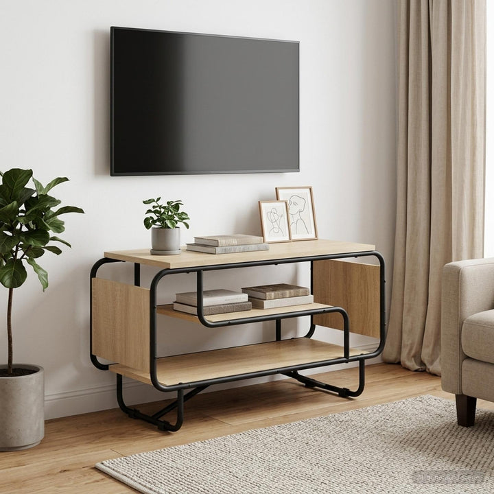 TV-bord 80 x 36 x 45 cm Sonoma-eg Konstrueret træ