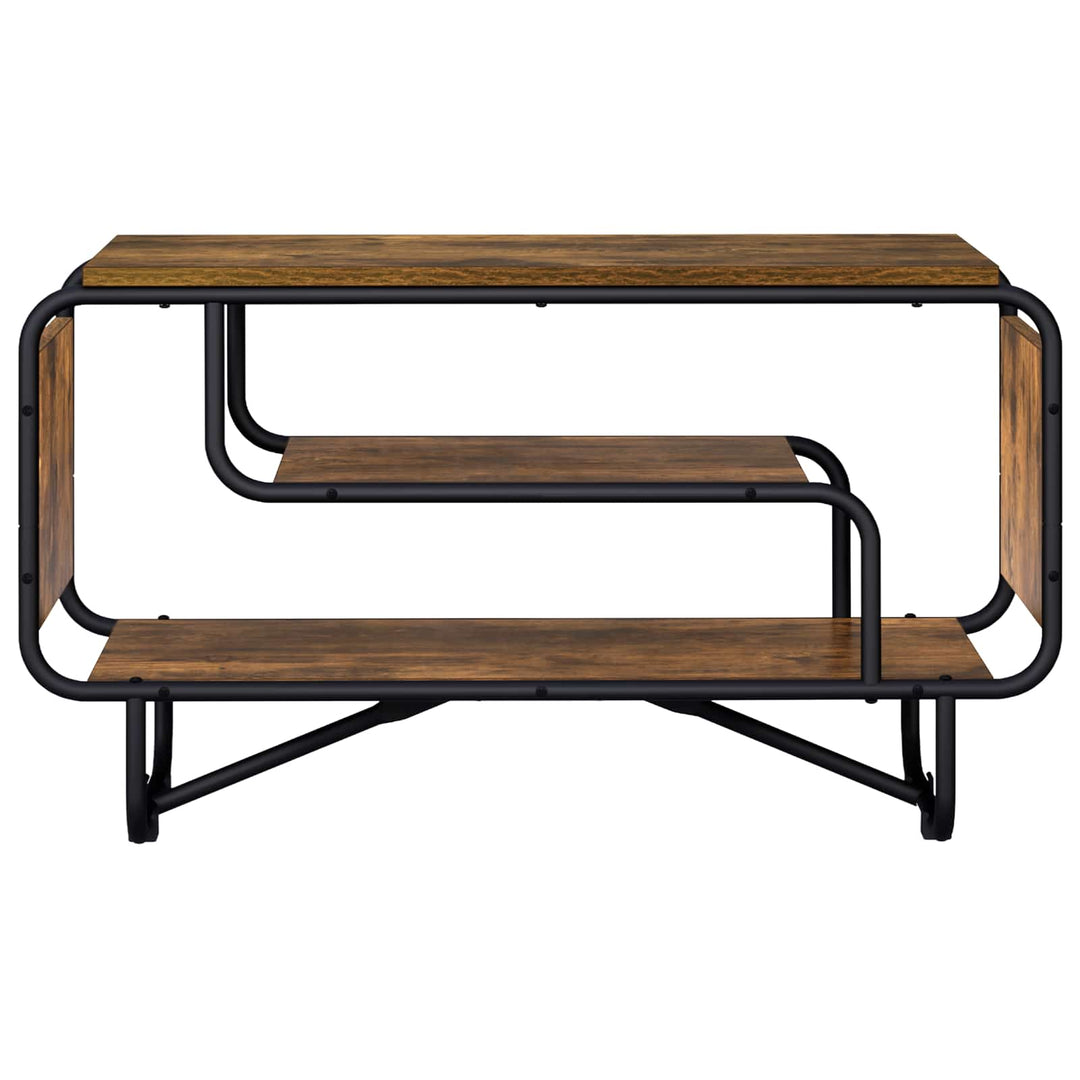 TV-bord 80 x 36 x 45 cm Røget eg Konstrueret træ