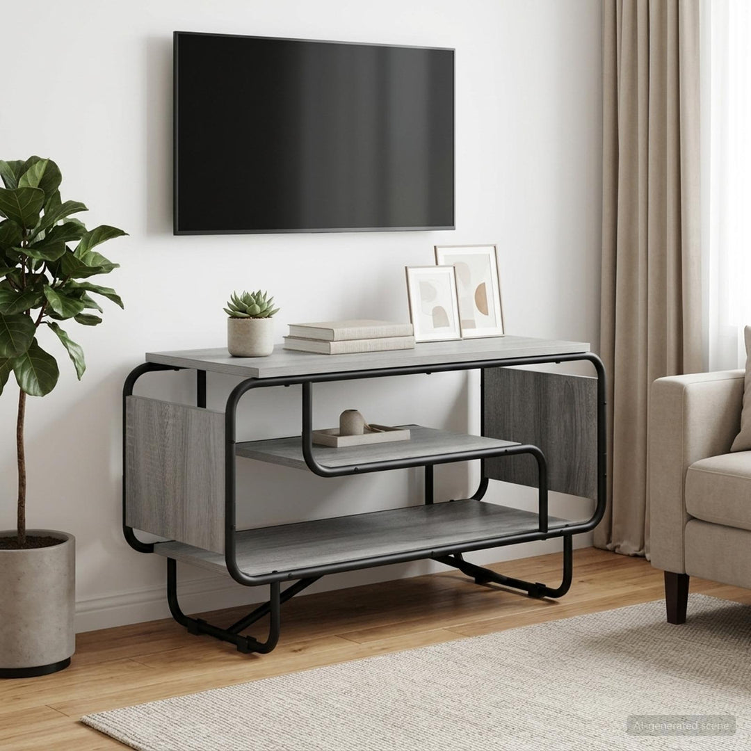TV-bord 80 x 36 x 45 cm Grå Sonoma Konstrueret træ