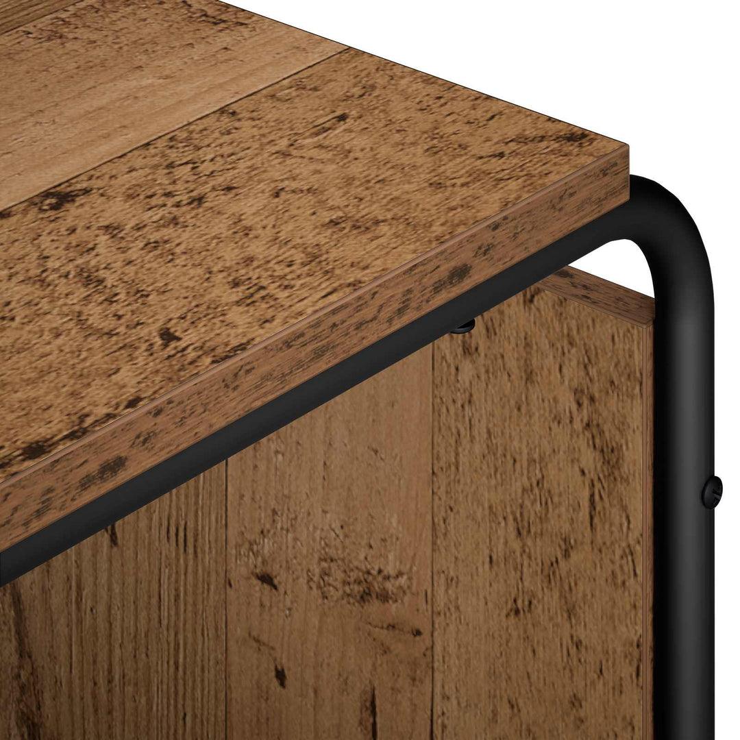 TV-bord 80 x 36 x 45 cm Gammelt træ Konstrueret træ