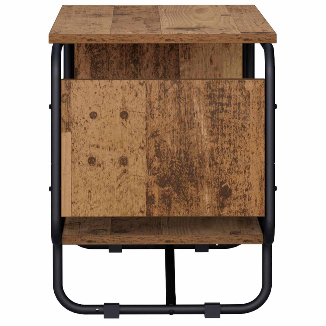 TV-bord 80 x 36 x 45 cm Gammelt træ Konstrueret træ