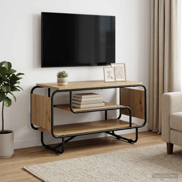TV-bord 80 x 36 x 45 cm Artisan-eg Konstrueret træ