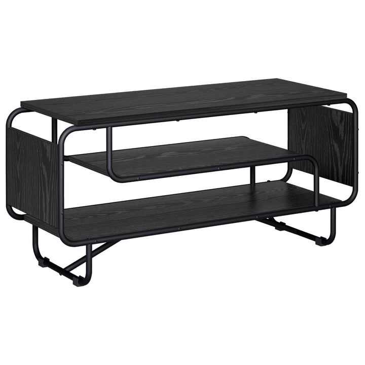 TV-bord 98 x 36 x 45 cm Sort eg Konstrueret træ
