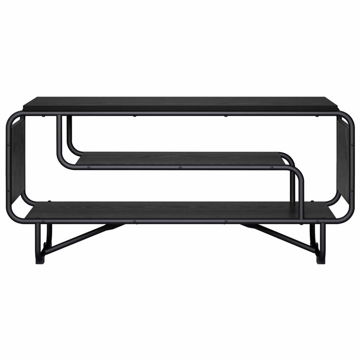 TV-bord 98 x 36 x 45 cm Sort eg Konstrueret træ