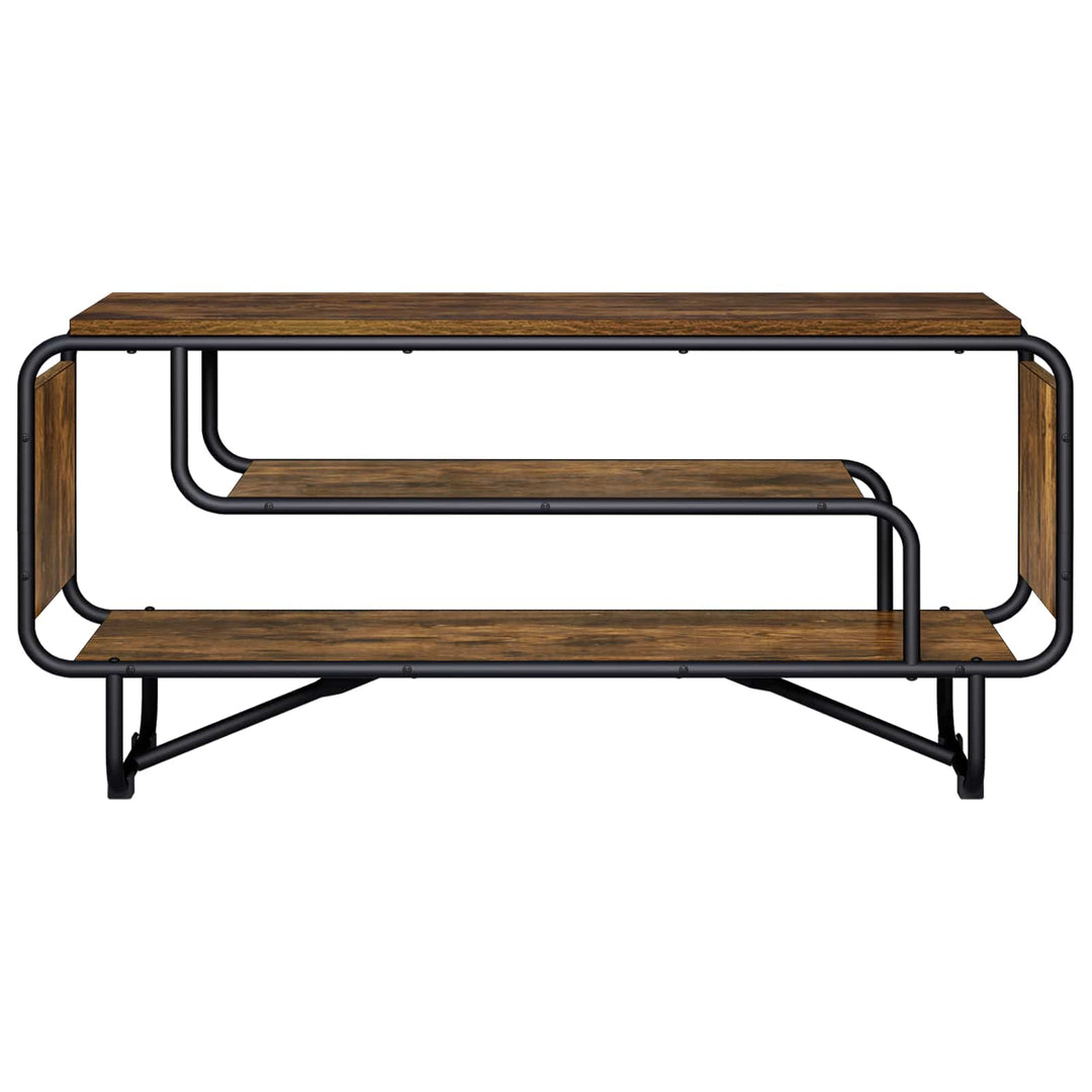 TV-bord 98 x 36 x 45 cm Røget eg Konstrueret træ