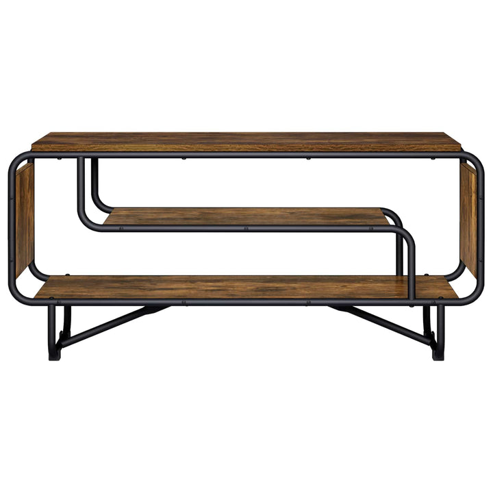 TV-bord 98 x 36 x 45 cm Røget eg Konstrueret træ