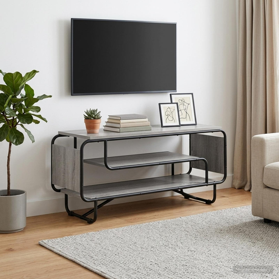 TV-bord 98 x 36 x 45 cm Grå Sonoma Konstrueret træ
