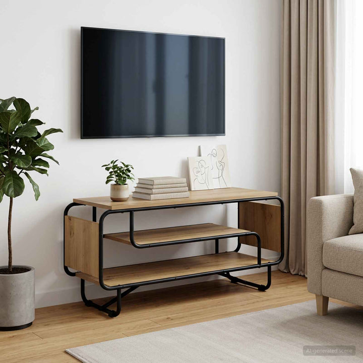 TV-bord 98 x 36 x 45 cm Artisan-eg Konstrueret træ