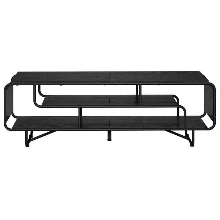 TV-bord 140 x 36 x 45 cm Sort eg Konstrueret træ