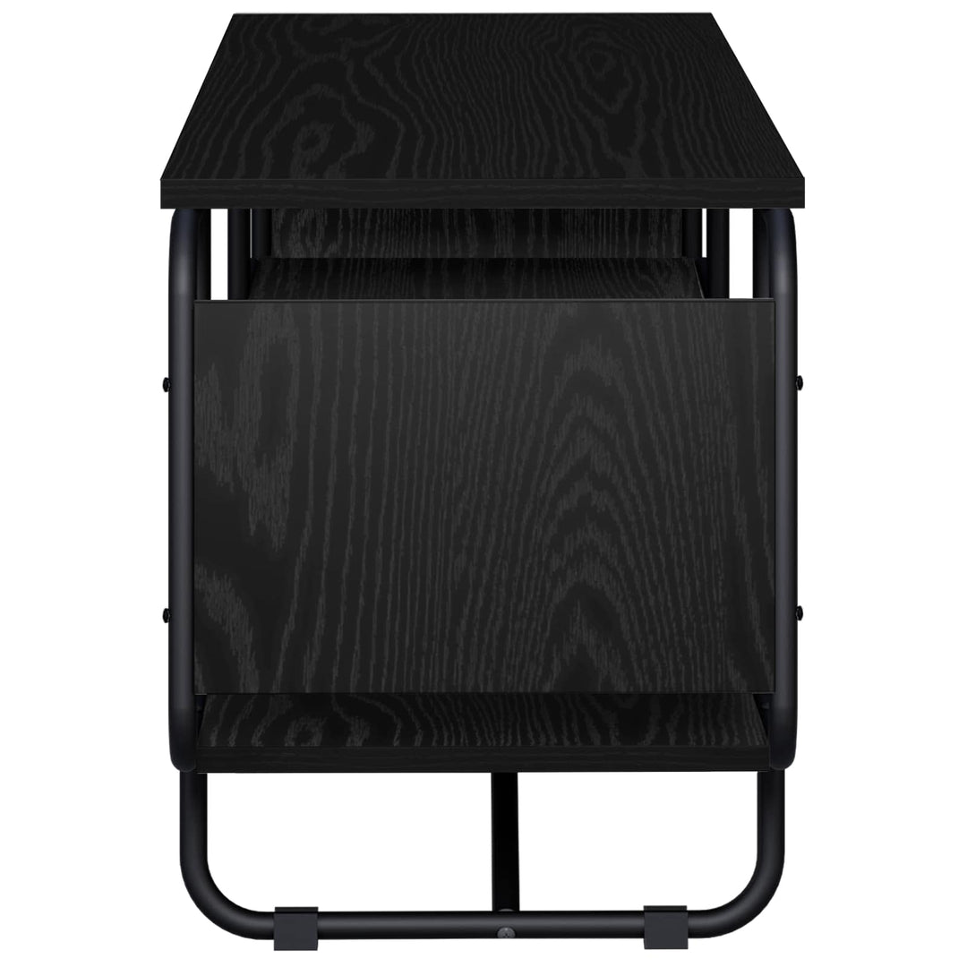 TV-bord 140 x 36 x 45 cm Sort eg Konstrueret træ