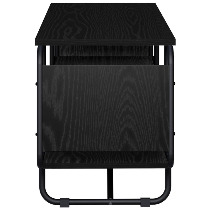 TV-bord 140 x 36 x 45 cm Sort eg Konstrueret træ