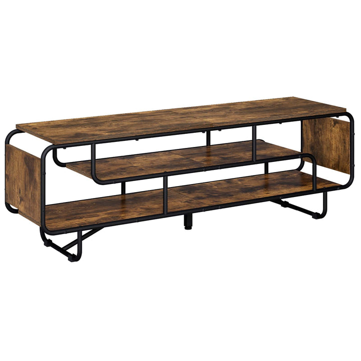 TV-bord 140 x 36 x 45 cm Røget eg Konstrueret træ
