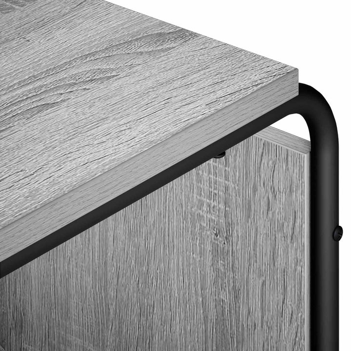 TV-bord 140 x 36 x 45 cm Grå Sonoma Konstrueret træ