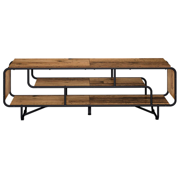 TV-bord 140 x 36 x 45 cm Gammelt træ Konstrueret træ
