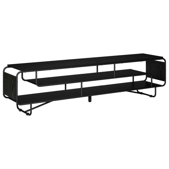 TV-bord 180 x 36 x 45 cm Sort eg Konstrueret træ