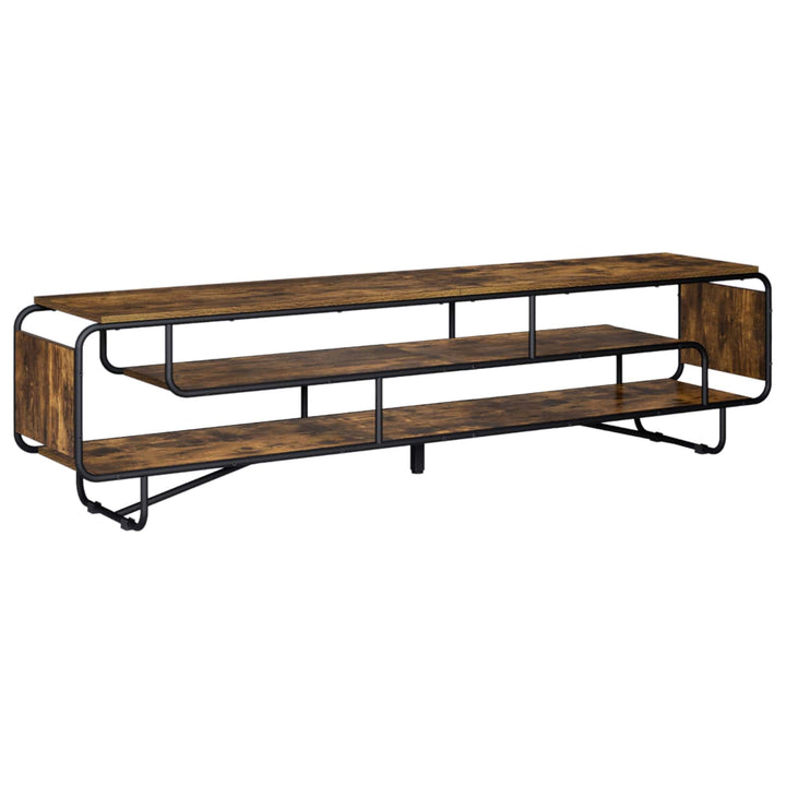 TV-bord 180 x 36 x 45 cm Røget eg Konstrueret træ