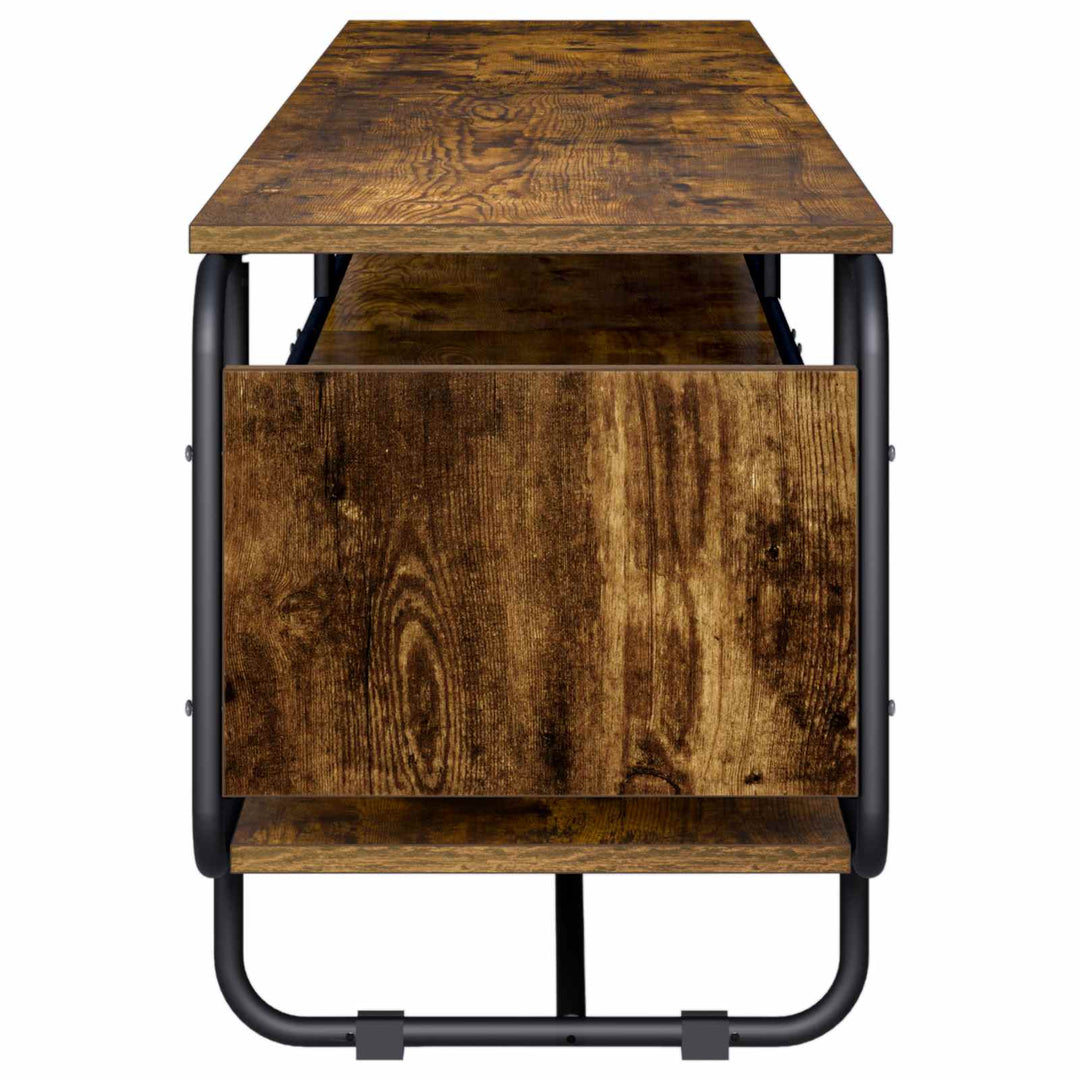 TV-bord 180 x 36 x 45 cm Røget eg Konstrueret træ