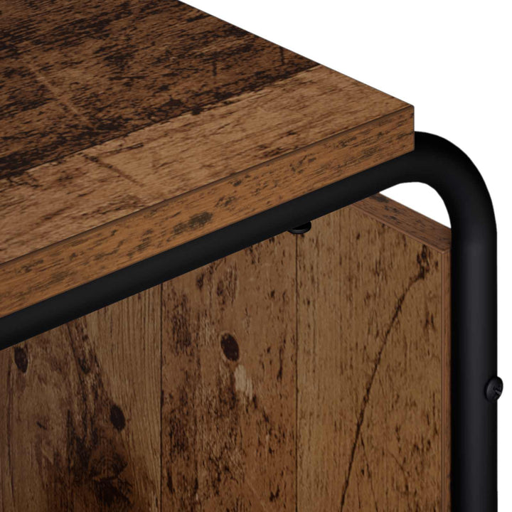 TV-bord 180 x 36 x 45 cm Gammelt træ Konstrueret træ