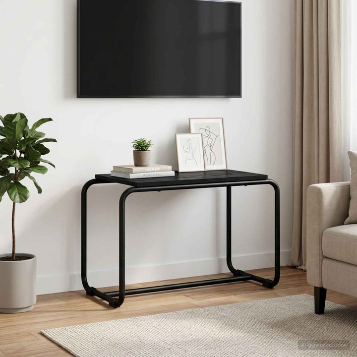 TV-bord 60 x 35,5 x 42 cm Sort eg Konstrueret træ