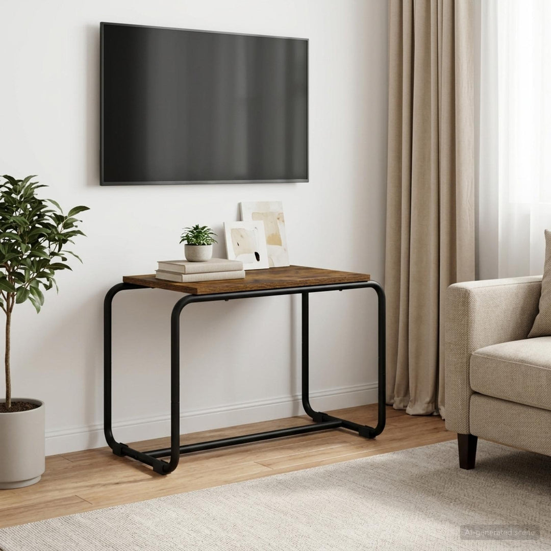 TV-bord 60 x 35,5 x 42 cm Røget eg Konstrueret træ
