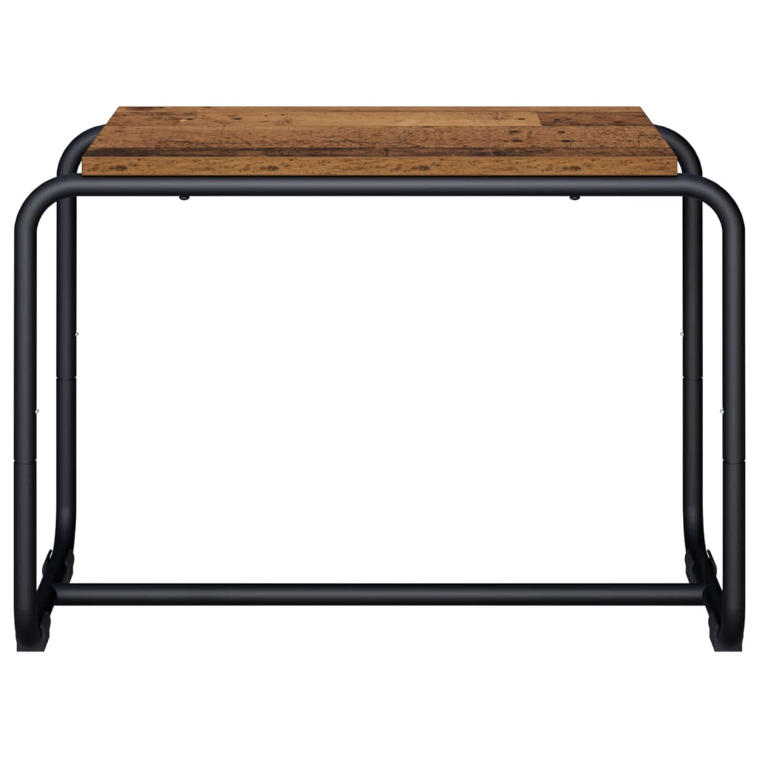 TV-bord 60 x 35,5 x 42 cm Gammelt træ Konstrueret træ