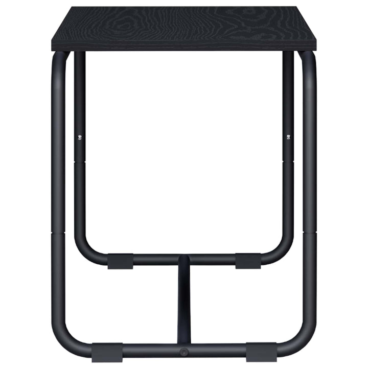 TV-bord 80 x 35,5 x 42 cm Sort eg Konstrueret træ